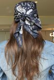Bandana Triangle Silk Neckerchief Navy